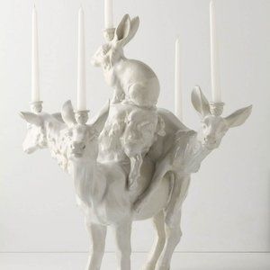 ISO Anthropologie "Rustic Romp" Animal Candelabra Ceramic
